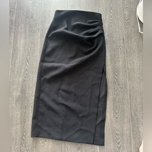 Zara Black Women's Slit Skirt